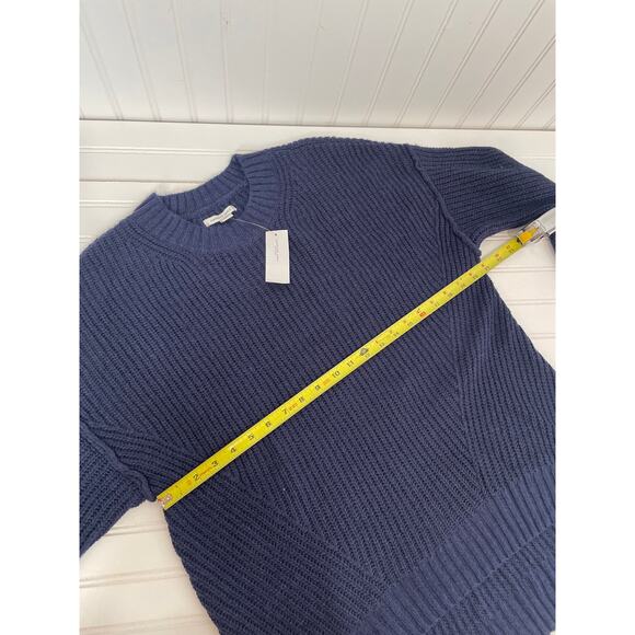 NWT American Eagle Navy Blue Oversized Dreamspun Crew Neck Sweater Size S - Picture 3 of 6